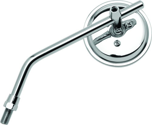 BikeMaster 600802 BikeMaster 3in Adjustable Round Mirror 10mm - Each - Chrome