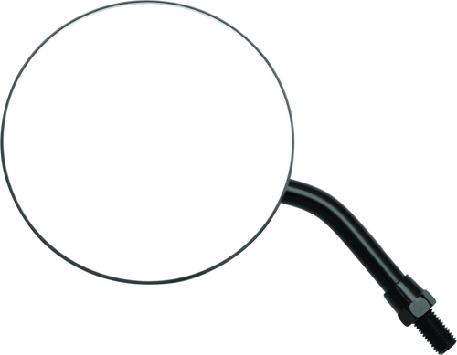 BikeMaster 600801 BikeMaster 4in Adjustable Round Mirror 10mm - Each - Black