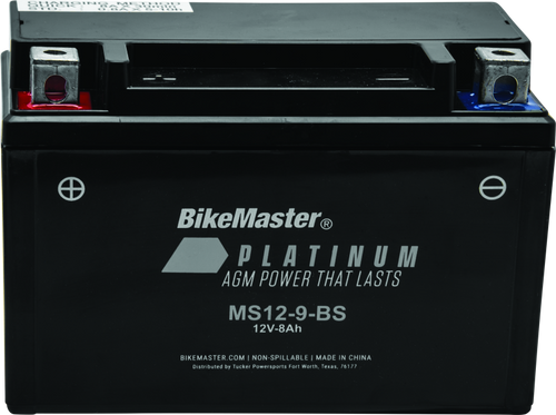 BikeMaster 780746 BikeMaster AGM Battery - MS12-9-BS
