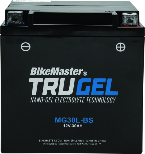 BikeMaster 780528 BikeMaster TruGel Battery - MG30L-BS