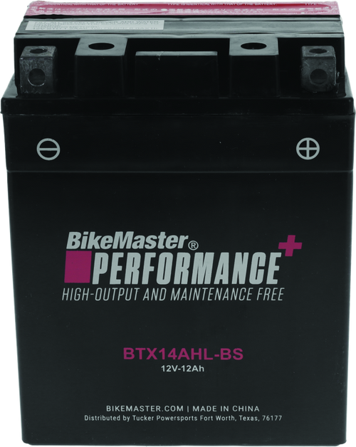 BikeMaster 781307 BikeMaster Battery - BTX14AHL-BS