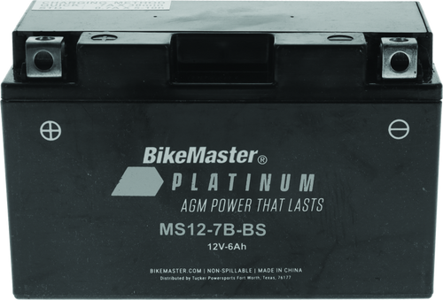 BikeMaster 780739 BikeMaster AGM Battery - MS12-7B-BS