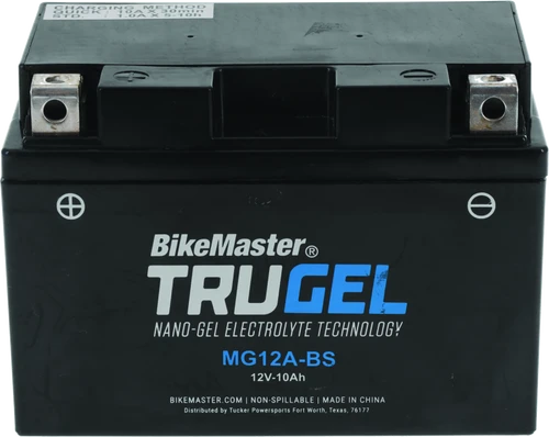 BikeMaster 780504 BikeMaster TruGel Battery - MG12A-BS