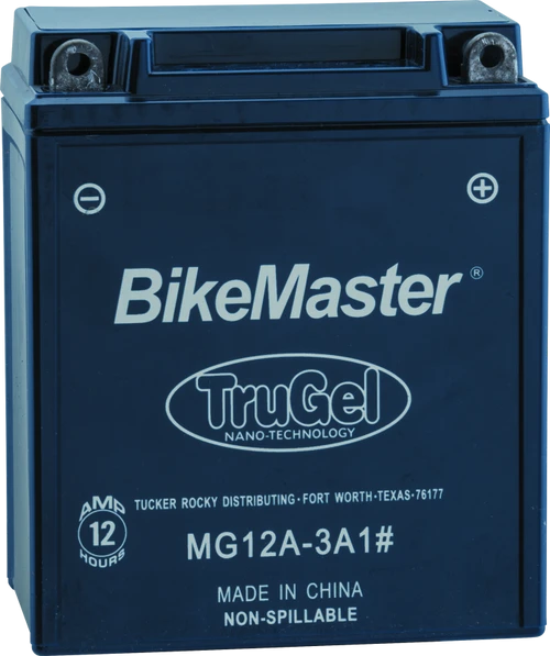 BikeMaster 780505 BikeMaster TruGel Battery - MG12A-3A1