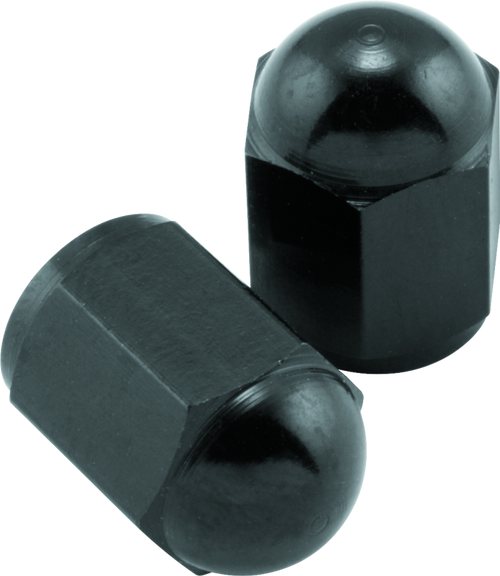 BikeMaster 151688 BikeMaster Valve Caps Aluminum (6 Pair) - Black