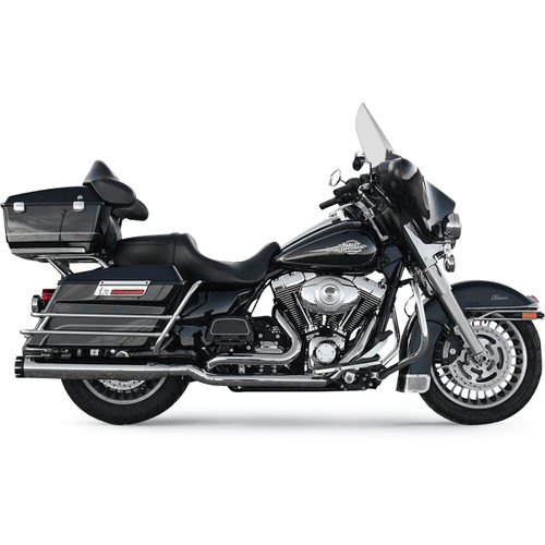 Bassani Xhaust #11415A - True-Dual Down Under Headpipes - Chrome - FL '09-'16