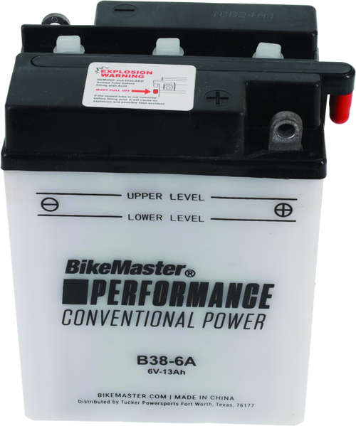 BikeMaster 781001 BikeMaster Battery - B38-6A