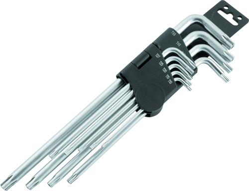 BikeMaster 151583 BikeMaster 9-pc Ball End Long Wrench Set - Torx