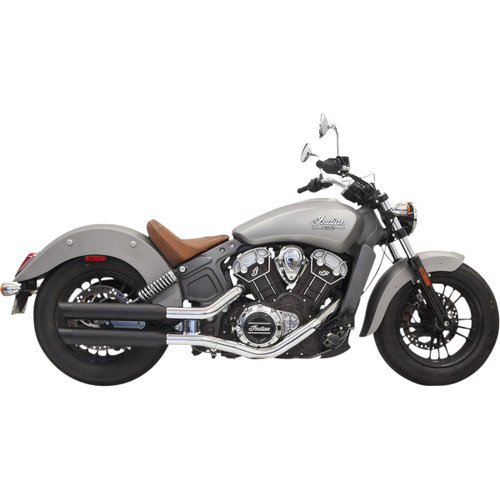 Bassani Xhaust #8S17BSB - Classic Slip-On Mufflers - 3" - Black - Scout