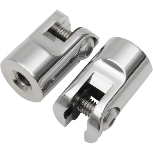 Accutronix #FPMT400-C - Rear Foot Peg Mounts - Silver - 1/2"-13