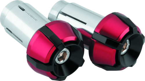 BikeMaster 152152 BikeMaster Anti-Vibration Bar Ends - Black/Red