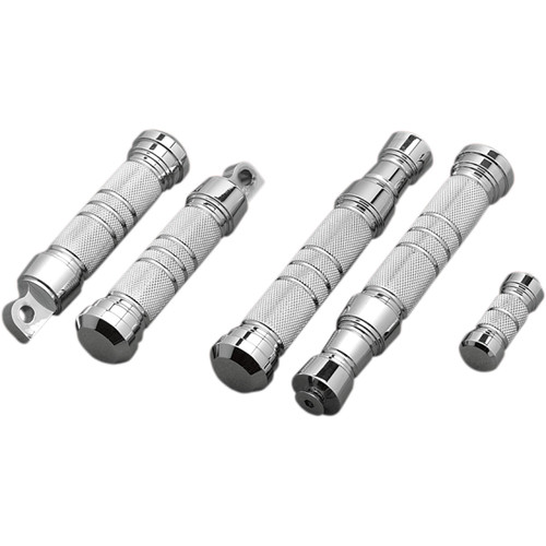 Accutronix #PT220-KGC1 - Elite Shift Peg - Knurled - Chrome