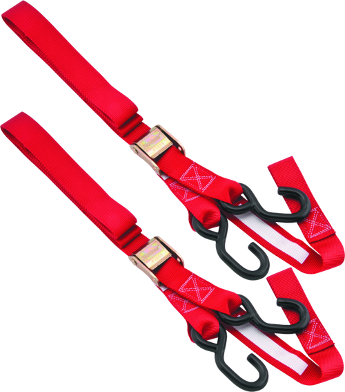BikeMaster 100516 BikeMaster Tiedown 1-1/2 Integrated Softhook - Red