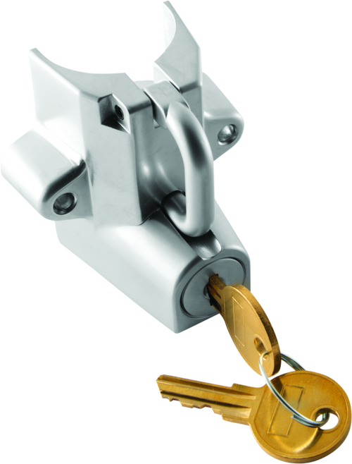 Bikers Choice 492970 Bikers Choice Chrome Motorcycle Helmet Lock Fits 7/8 - 1 1/4 Tubing