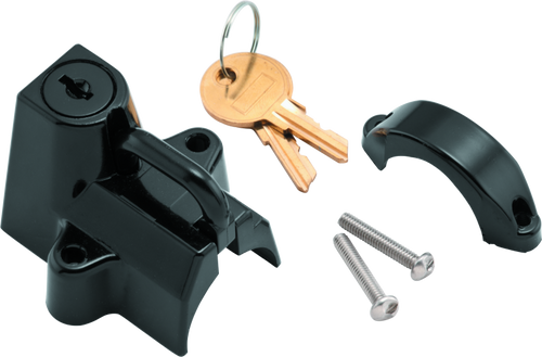 Bikers Choice 492979 Bikers Choice Black Motorcycle Helmet Lock Fits 7/8 - 1 1/4 Tubing