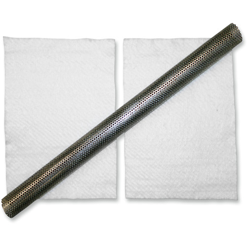 LA Choppers #LA-1220-24P - 24" Universal Exhaust Baffle with Packing - 2"