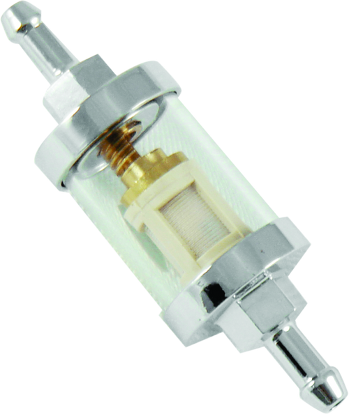 Bikers Choice 603516 Bikers Choice Chrome Clear View Fuel Filter 1/4 Inch Hose Universal