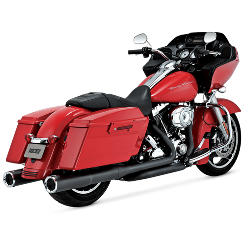 Vance and Hines 46759 Vance & Hines HD Dresser 95-16 Hi-Output Slipons Black Slip-On Exhaust