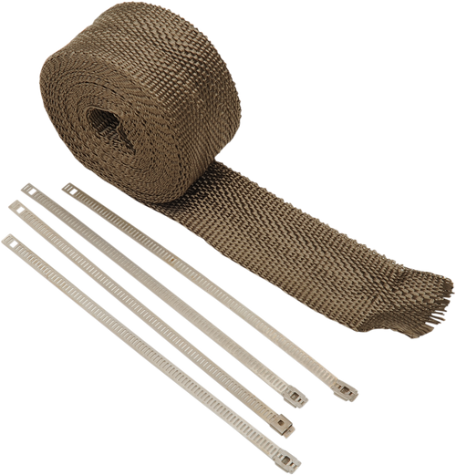 Exhaust Wrap Kit - Metallic - 2x25