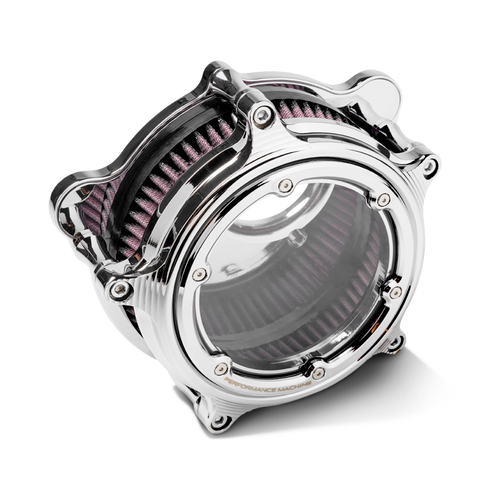 Performance Machine 0206-2159-CH Performance Machine Vision Air Cleaner W/Bezel - Chrome