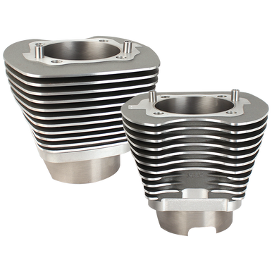 S&S Cycle 910-0497 S&S Cycle 07-16 BT 11 Fin 4-1/8in Bore Cyl Set For 117in & 117in Dish Hot Set Up Kit - Stone Gray