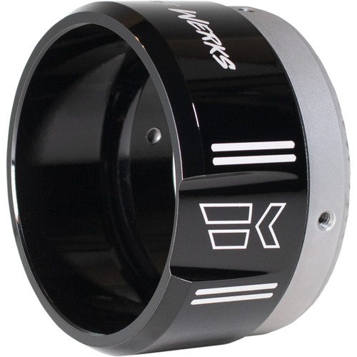 Khrome Werks #200659P - 4-1/2" Klassic Tip - Right - Black Powdercoat
