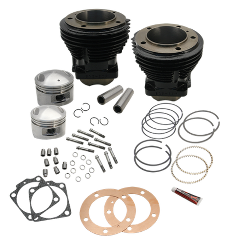 S&S Cycle 91-9201 S&S Cycle 66-84 BT 98in 3-5/8in Big Bore Cylinder &  Piston Kit For S&S SH98 Engines - Gloss Black
