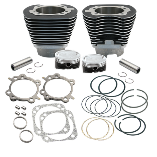 S&S Cycle 910-0223 S&S Cycle 99-06 BT 4 1/8in Low Compression Bore Cylinder & Pistons Kit For 124in Hot Set Up Kit
