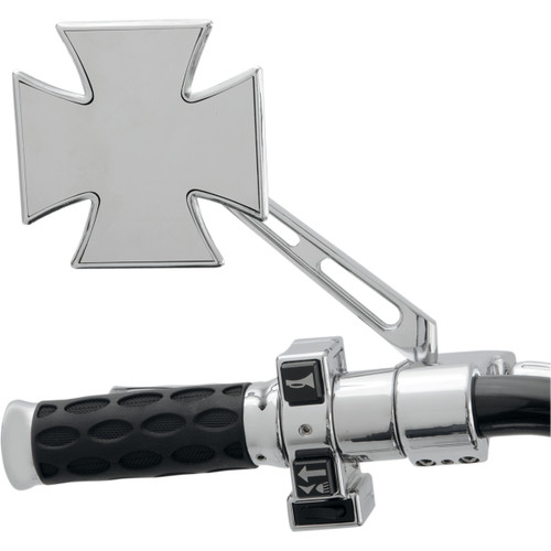 Drag Specialties - Mirror - Side View - Maltese - Chrome - Air-Glide Stem - Each