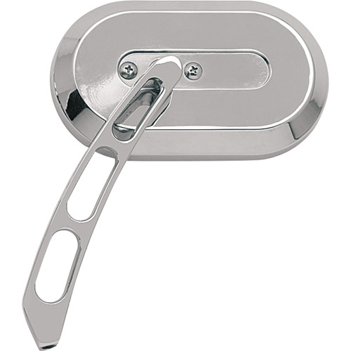 Drag Specialties - Mirror - Side View - Oval - Chrome - Right - Each