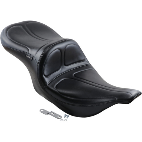 LE Pera #LH-957 - Maverick Seat - without Backrest - Stitched - Black - FLH/FLT '02-'07