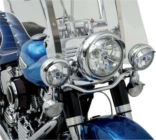 Drag Specialties Visor for 4 1/2" Headlight - Chrome