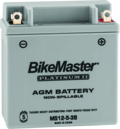 BikeMaster 780735 BikeMaster AGM Battery - MS12-5-3B