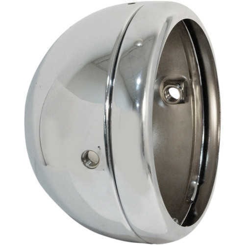 Emgo #66-65073 - 5-3/4" Lucas Style Headlight Shell - Chrome