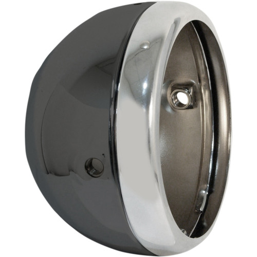 Emgo #66-65074 - 5-3/4" Lucas Style Headlight Shell - Black