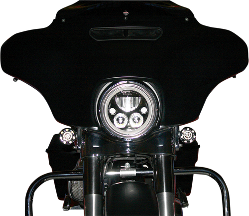 Custom Dynamics #CDTB-7-B - LED Headlight - 7" - Black - Each