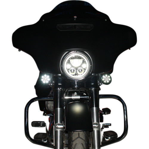 Custom Dynamics #CDTB-7-C - LED Headlight - 7" - Chrome