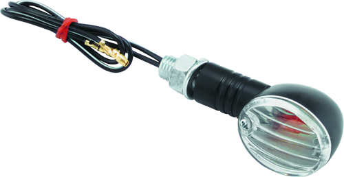 BikeMaster 266014 BikeMaster Ministalk Marker Light Round - Black/Clear