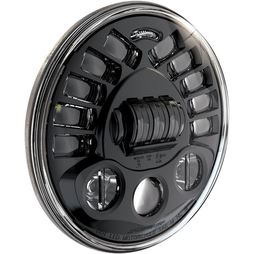 J.W. Speaker #0555011 - Adaptive 2 LED Headlight - 7" - Black