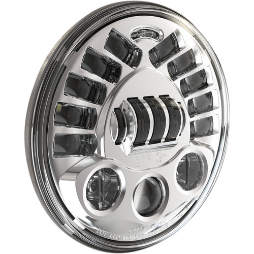J.W. Speaker #0555031 - Adaptive 2 LED Headlight - 7" - Chrome