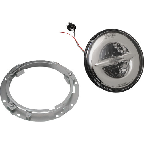 Drag Specialties - 7" Reflector-Style LED Headlamp - Chrome