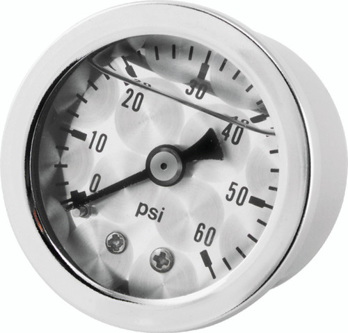 Bikers Choice 210076 Bikers Choice Metallic Face Oil Pressure Gauge 0-60 Psi 1/8 NPT