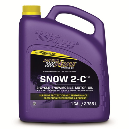 Royal Purple 43511 Royal Purple Snow 2-C Synthetic 2-Cycle Snowmobile Motor Oil - 1 Gallon