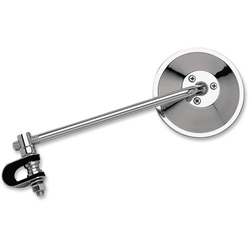 Emgo #20-06808 - Mirror - Side View - Round - 8" Stem - Chrome - Each - Universal