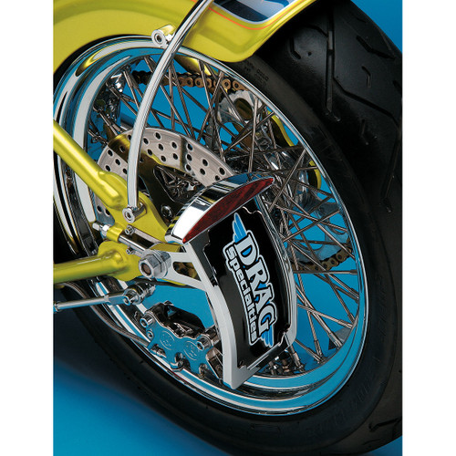 Drag Specialties - Side Mount Taillight/License Plate Mount - Curved Vertical - Half-Moon