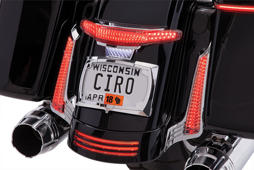 Taillight/License Plate Holder - Black