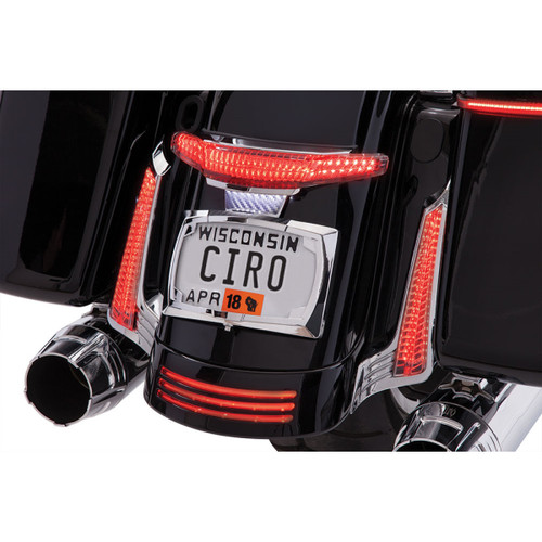 Ciro #40051 - Taillight/License Plate Holder - Chrome