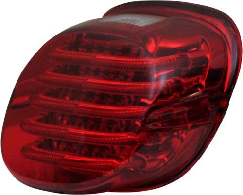 Taillight - with License Plate Illumination Window - Red