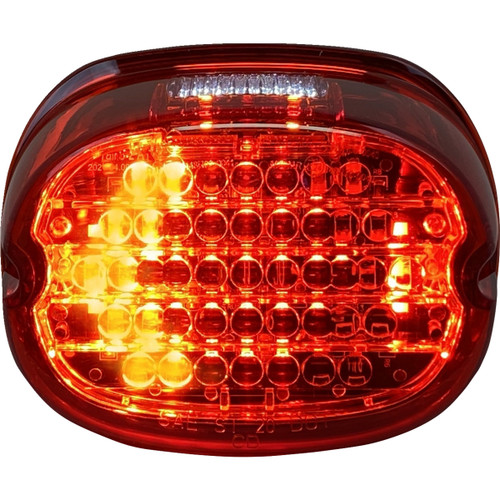 Custom Dynamics #CD-INT-TL-W-R - Taillight w/ Integrated Turn Signal - Top Window - Red Lens