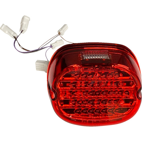Custom Dynamics #CD-INT-TL-W-R - Taillight w/ Integrated Turn Signal - Top Window - Red Lens